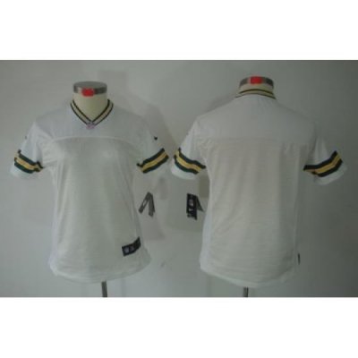 Women Green Bay Packers Blank White Color[NIKE LIMITED Jersey]