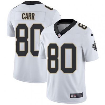 Limited Nike White Mens Austin Carr Road Jersey NFL 80 New Orleans Saints Vapor Untouchable