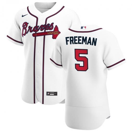 Men Atlanta-Atlanta Braves--235-Freddie-Freeman-Men-27s-Nike-White-Home-2020-Flex Base-Player-MLB-Jersey-8881-92172