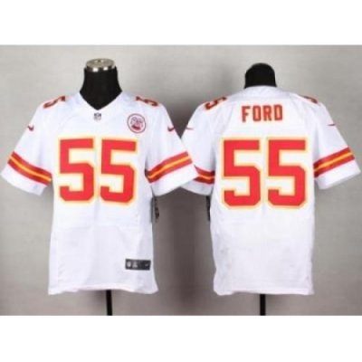 Nike Kansas City Chiefs 55 Dee Ford White Elite NFL Jersey