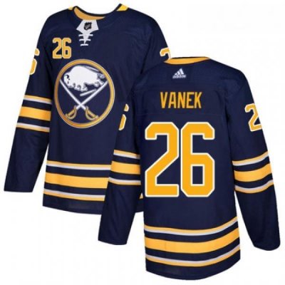 Youth Adidas Buffalo Sabres 26 Thomas Vanek Premier Navy Blue Home NHL Jersey