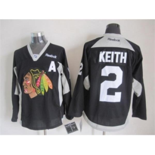 NHL Chicago Blackhawks #2 Duncan Keith black jerseys