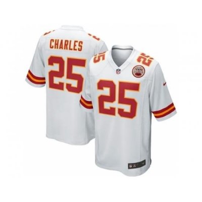 Nike Kansas City Chiefs 25 Jamaal Charles White Game NFL Jersey