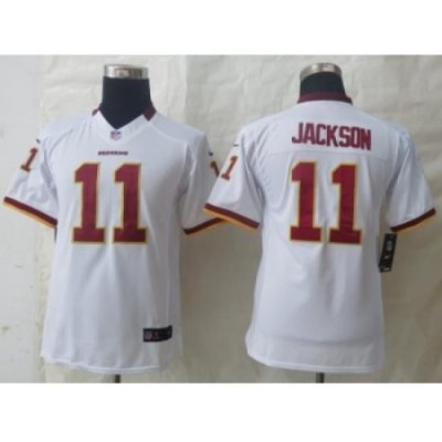 Nike Youth Washington Red Skins #11 Jackson White Jerseys