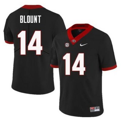 Men Georgia Bulldogs #14 Trey Blount College Football Jerseys Sale-Black