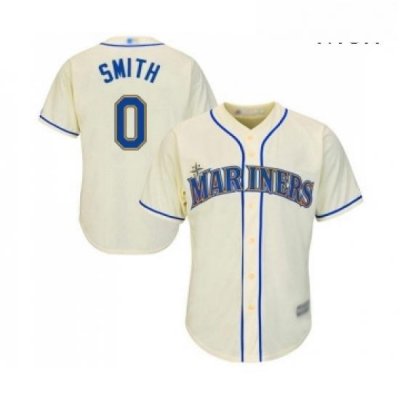 Mens Seattle Mariners 0 Mallex Smith Replica Cream Alternate Cool Base Baseball Jersey