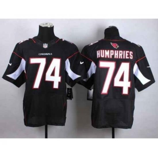 nike nfl jerseys arizona cardinals 74 humphries black[Elite]