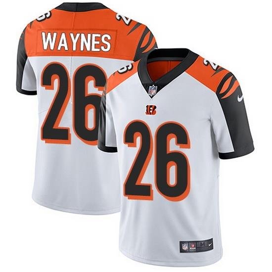 Nike Bengals 26 Trae Waynes White Men Stitched NFL Vapor Untouchable Limited Jersey