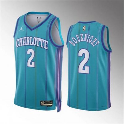 Men Charlotte Hornets 2 James Bouknight Teal 2023 24 Classic Edition Stitched Basketball Jersey