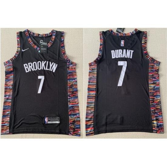 Nets 7 Kevin Durant Black City Edition Nike Swingman Jersey