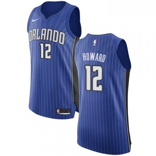 Womens Nike Orlando Magic 12 Dwight Howard Authentic Royal Blue Road NBA Jersey Icon Edition