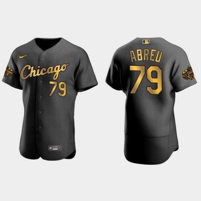 Men Chicago White Sox Jose Abreu 2022 Mlb All Star Game Authentic Black Men Jersey