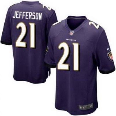 Nike Ravens #21 Tony Jefferson Purple Team Color Youth Stitched NFL New Elite Jersey