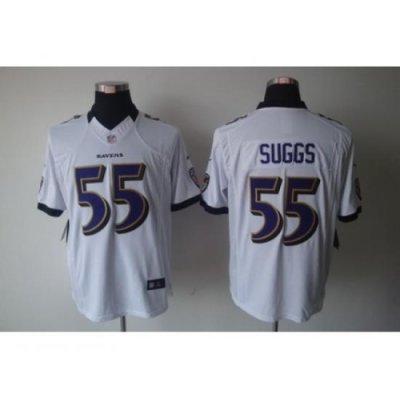 Nike Baltimore Ravens 55 Terrell Suggs White Limited NFL Jersey