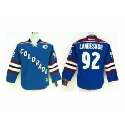 Youth nhl jerseys colorado avalanche #92 landeskog lt.blue