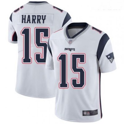 Patriots #15 N 27Keal Harry White Youth Stitched Football Vapor Untouchable Limited Jersey