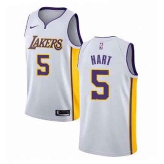 Womens Nike Los Angeles Lakers 5 Josh Hart Swingman White NBA Jersey Association Edition