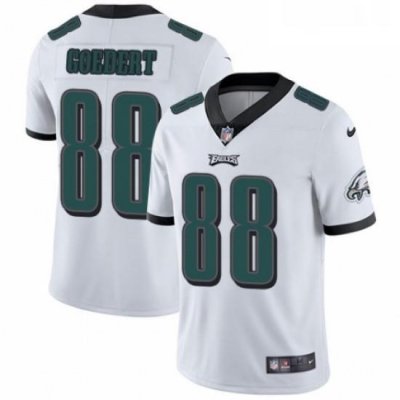 Mens Nike Philadelphia Eagles 88 Dallas Goedert White Vapor Untouchable Limited Player NFL Jersey