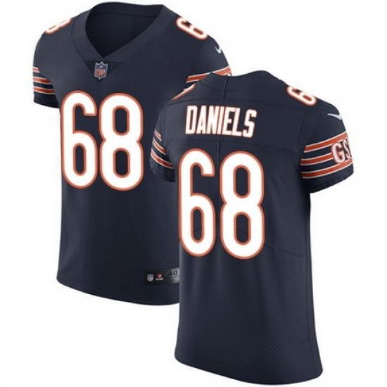 Nike Bears #68 James Daniels Navy Blue Team Color Mens Stitched NFL Vapor Untouchable Elite Jersey