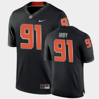 Men Oklahoma State Cowboys Tyren Irby College Football Black Game Jersey