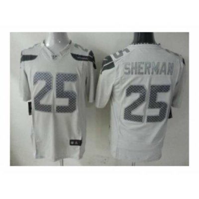 Nike seattle seahawks 25 Richard Sherma White game Platinum NFL Jersey