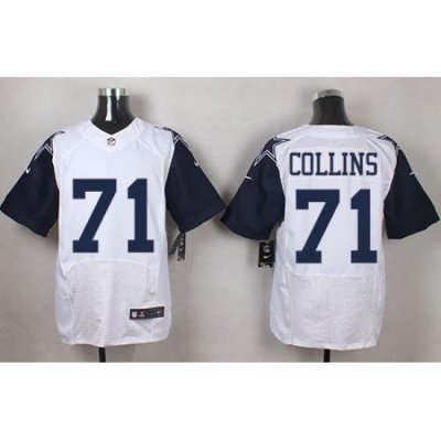 Nike Cowboys #71 La'el Collins White Mens Stitched NFL Elite Rush Jerseys