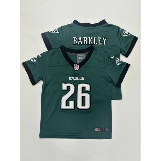 Toddlers Philadelphia Eagles 26 Saquon Barkley Green Vapor Untouchable Limited Football Stitched Jersey