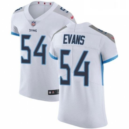 Mens Nike Tennessee Titans 54 Rashaan Evans White Vapor Untouchable Elite Player NFL Jersey