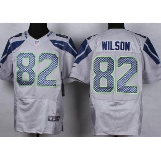 Nike Seattle SeahaWks 82 Luke Willson Grey Elite NFL Jersey