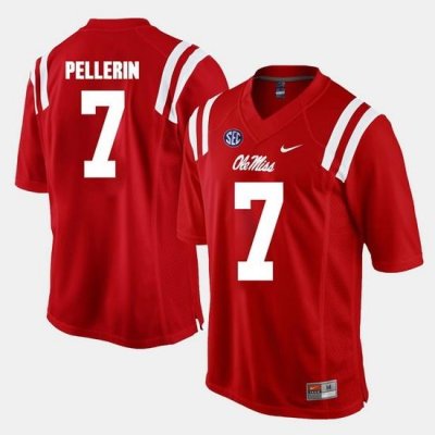 Jason Pellerin Red Ole Miss Rebels Alumni Football Game Jersey