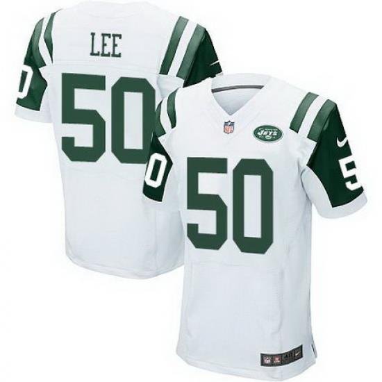 Nike Jets #50 Darron Lee White Mens Stitched NFL Elite Jersey