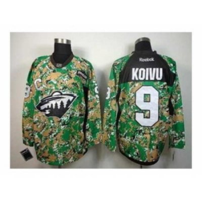 NHL Jerseys Minnesota Wild #9 Koivu camo[patch C]