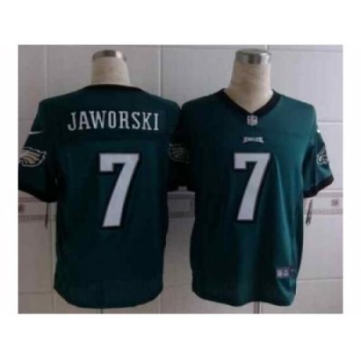 Nike Philadelphia Eagles 7 Ron Jaworski green Elite NFL Jersey