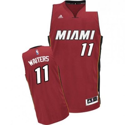 Mens Adidas Miami Heat 11 Dion Waiters Swingman Red Alternate NBA Jersey