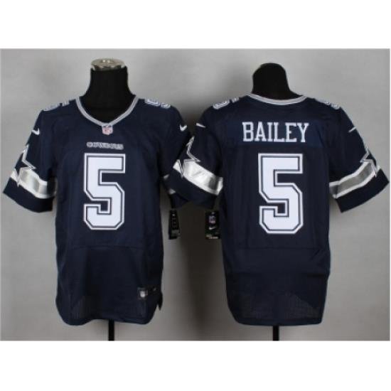 Nike Dallas coWboys 5 Dan Bailey blue Elite NFL Jersey