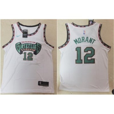 Grizzlies 12 Ja Morant White Nike Swingman Jersey