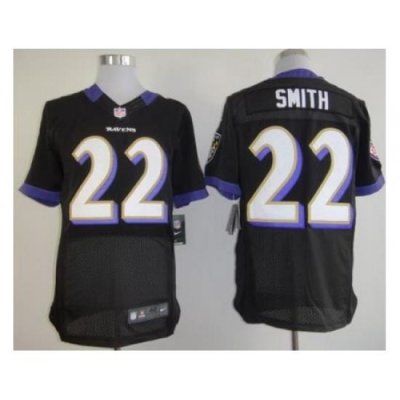 Nike Baltimore Ravens 22 Jimmy Smith Black Elite NFL Jersey