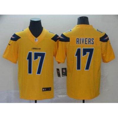 Nike Chargers 17 Philip Rivers Gold Inverted Legend Limited Jersey