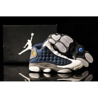 Air Jordan 13 XIII Shoes 2013 Mens Shoes Navy Blue Grey White Online