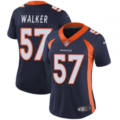 Nike Broncos #57 Demarcus Walker Blue Alternate Womens Stitched NFL Vapor Untouchable Limited Jersey