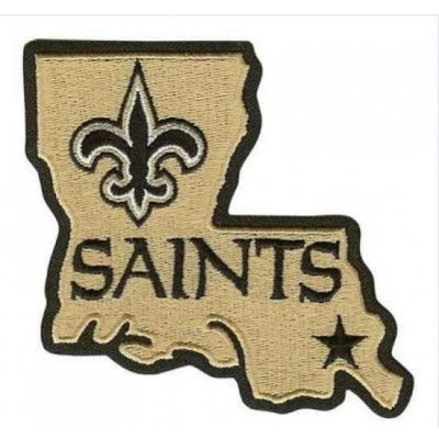 Stitched New Orleans Saints Louisiana State Logo Jersey Patch