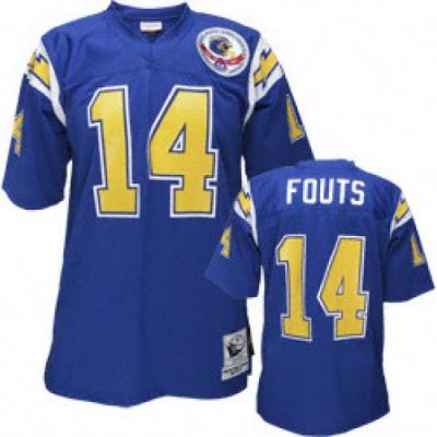 14 Dan Fouts Blue Mitchell&Ness Authentic 1984 San Diego Chargers Jersey