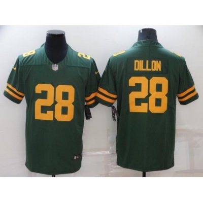 Men Green Bay Packers 28 A J  Dillon 2021 Green Legend Stitched Football Jersey