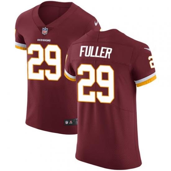 Men Nike Redskins #29 Kendall Fuller Burgundy Red Team Color Stitched NFL Vapor Untouchable Elite Jersey