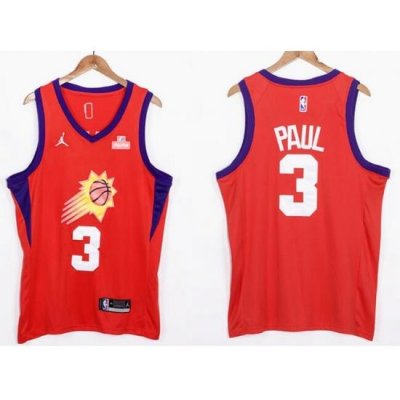 Men Phoenix Suns Chris Paul 3 Orange 2021 2022 City Edition Nike Stitched Jersey