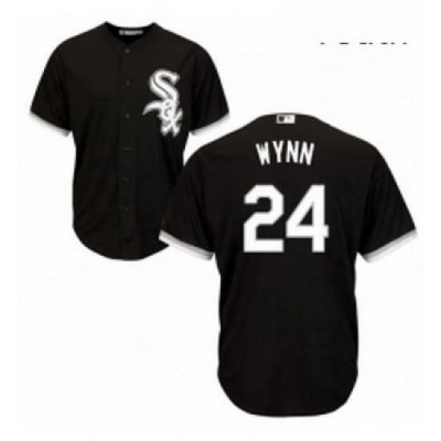 Youth Majestic Chicago White Sox 24 Early Wynn Replica Black Alternate Home Cool Base MLB Jersey