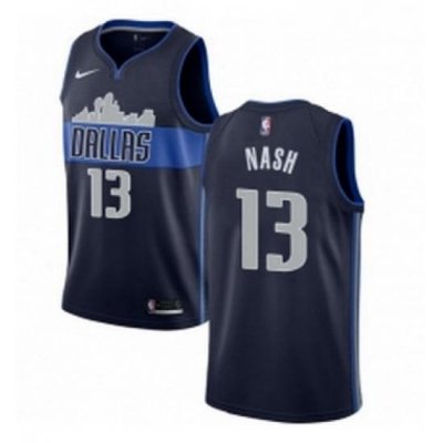 Womens Nike Dallas Mavericks 13 Steve Nash Swingman Navy Blue NBA Jersey Statement Edition