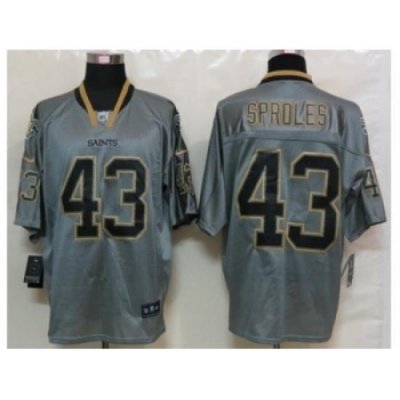 Nike NeW Orleans Saints 43 Darren Sproles Grey Elite Lights out NFL Jersey