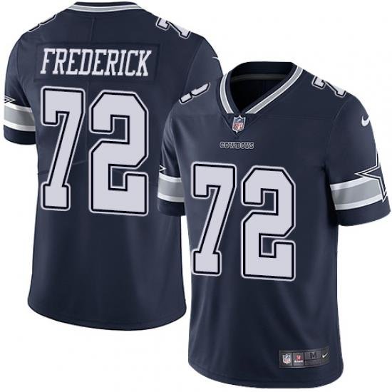 Nike Cowboys #72 Travis Frederick Navy Blue Team Color Mens Stitched NFL Vapor Untouchable Limited Jersey