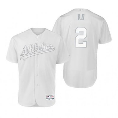 Oakland Athletics Khris Davis KD White 2019 Players Weekend MLB Jersey